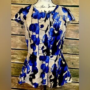 Kensie Peplum Top Size M